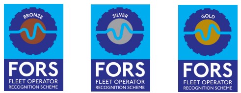 FORS Bronze, Silver, and Gold accreditation logos